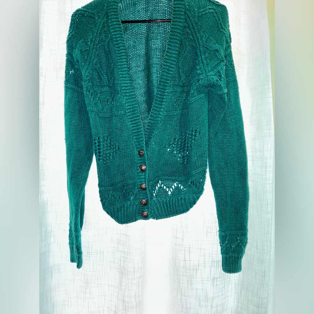 Elegant Teal Women's Cardigan